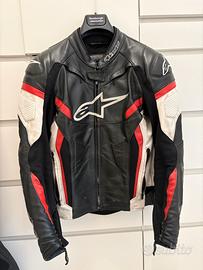 Alpinestars Tuta moto in pelle divisibile Tg 48