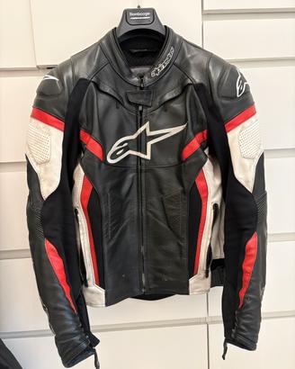 Alpinestars Tuta moto in pelle divisibile Tg 48