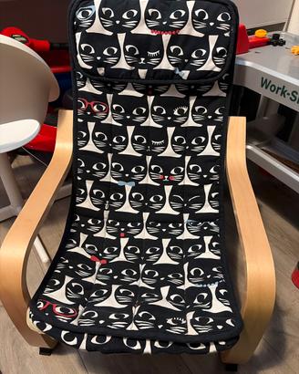Sedia poang ikea per bambini