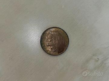 Moneta 500 lire Dante Alighieri