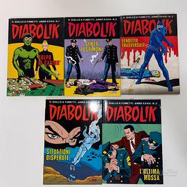 Lotto fumetti Diabolik - Anno XXVIII dal 1 al 5