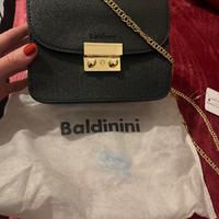 Baldinini. Borsa con tracolla oro, taglia piccola.