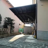 Pensilina a sbalzo legno