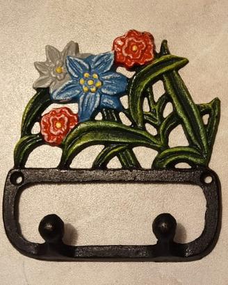 ganci appenditutto da cucina decorati in ghisa