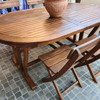 Tavolo Acacia Allungabile Varie Misure NUOVI 