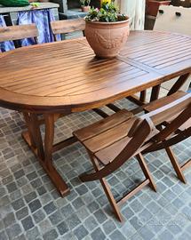 Tavolo Acacia Allungabile Varie Misure NUOVI 