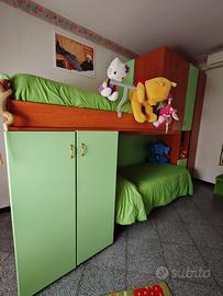 Cameretta con letto a castello