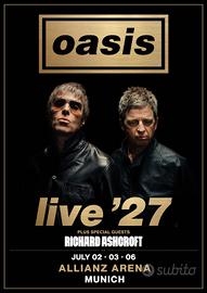 Oasis Live 2027 Monaco di Baviera da collezione