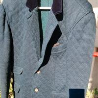 Giacca donna Johnny Lambs quadrettini blu e verdi
