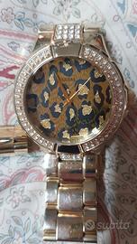 GUESS Gold Leopard Watch