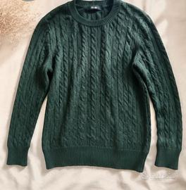 Maglione trecce verde bosco OVS