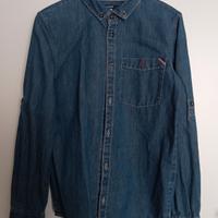Camicia jeans manica lunga bambino, 12 anni