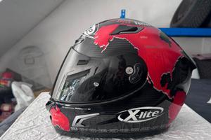 Casco X-lite 803 ultra carbon replica Carlos Checa