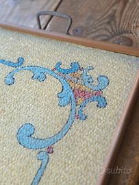 Vassoio artigianale vintage anni '60 arte a sale –