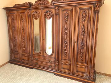 Armadio 6 Ante con Specchio – Stile Classico