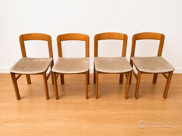 Set 4 Sedie Vintage Mid-Century, Anni '60