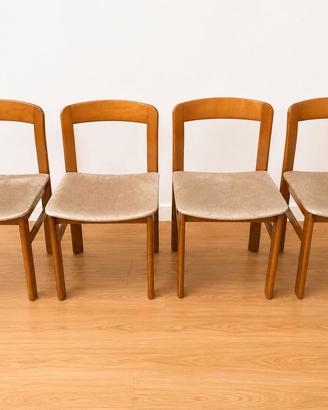 Set 4 Sedie Vintage Mid-Century, Anni '60