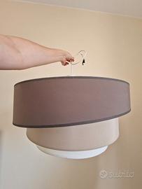 Lampadario Moderno colori Tortora/Beige/Panna