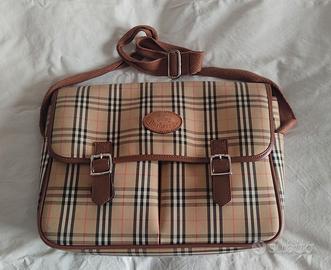 Borsa vintage Burberry stampa classica