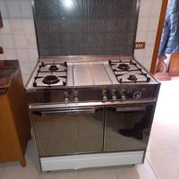 cucina da 90 a gas smaltata bianca