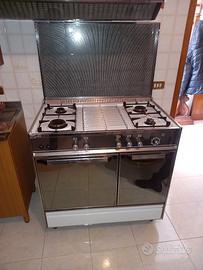 cucina da 90 a gas smaltata bianca