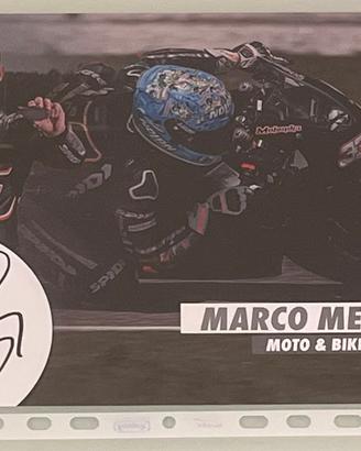 Autografo Marco Melandri Cartolina Galfer MotoGP