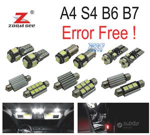 KIT 20 LAMPADE LED INTERNE PER AUDI A4 S4 RS4 B6 B