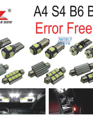 KIT 20 LAMPADE LED INTERNE PER AUDI A4 S4 RS4 B6 B