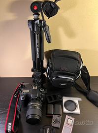 KIT CANON 80D + TAMRON 16-300 VC + MANFROTTO