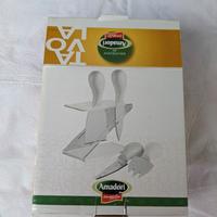 Ceppo coltelli formaggio Acciaio inox Italian Amad