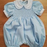 Pagliaccetto tutina mezza manica celeste Brand Lua