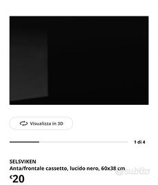 Anta BESTA nero lucido 38x60