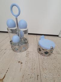 set olio parmigiano etc  Alessi mai usato