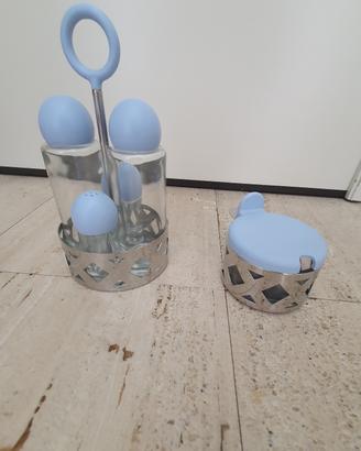 set olio parmigiano etc  Alessi mai usato