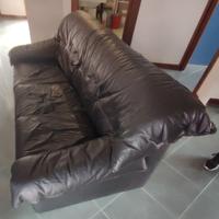 DIVANO PELLE 3 POSTI