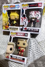 Lotto funko pop naruto terrifier rocky ivan drago