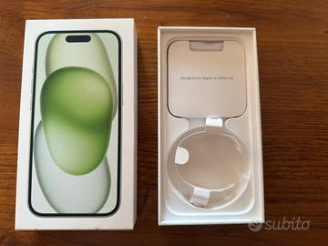 Scatola Apple iPhone 15 Green 128gb