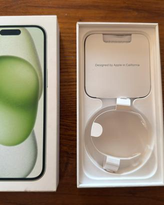 Scatola Apple iPhone 15 Green 128gb