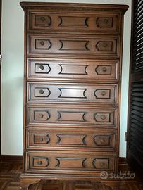 Cassettiera settimino legno