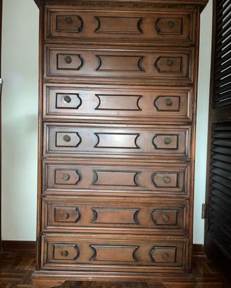 Cassettiera settimino legno