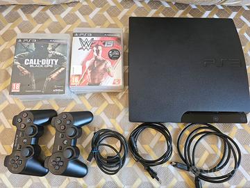 PS3 PlayStation 3 Slim 320GB 2 Controller 6 Giochi