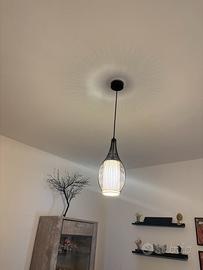 Lampadario a sospensione nero moderno