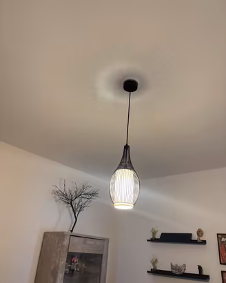Lampadario a sospensione nero moderno