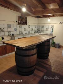 botti con tavolone in castagno 