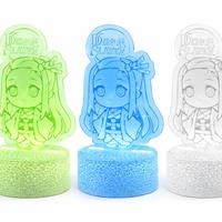 Lampada LED 3D Demon Slayer Nezuko RGB