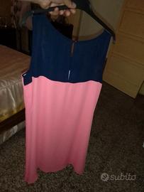 Vestito oltre spalle 30 sotto ascella 52 lungo 90c