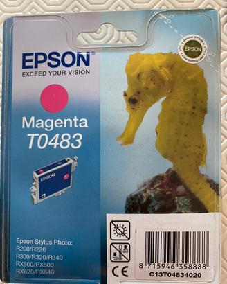 Cartuccia originale Epson nuova T0483 magenta