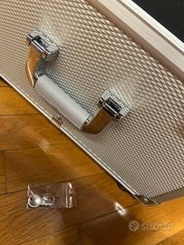 Trolley valigia metallo alluminio nuova con chiavi