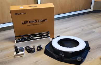 Ring Light GEEKOTO luce circolare LED regolabile 