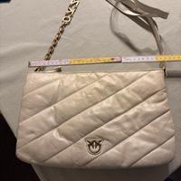 Borsa pinko pelle bianca